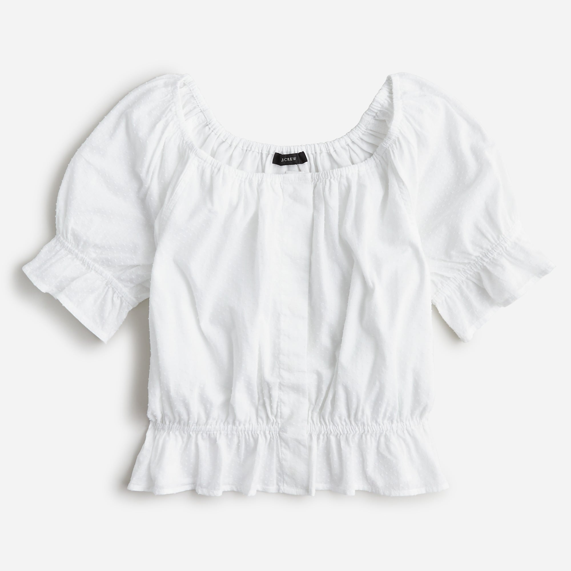 ORGUE オルグ　cut gather tops 白 ORGUE オルグ cut gather tops 白 レディース