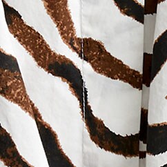 Gathered scoopneck top in zebra stripe WHITE j.crew: gathered scoopneck top in zebra stripe for women