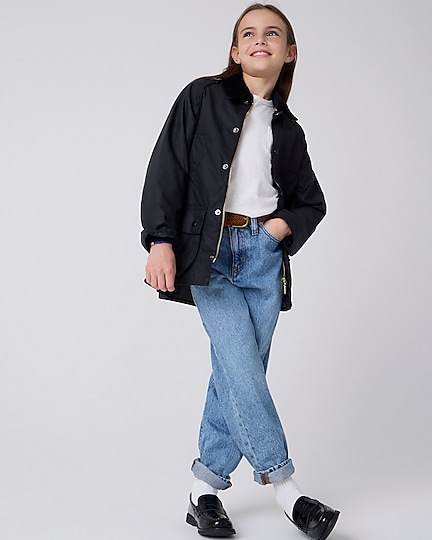 j.crew: kids' barbour&reg; bedale waxed jacket for girls