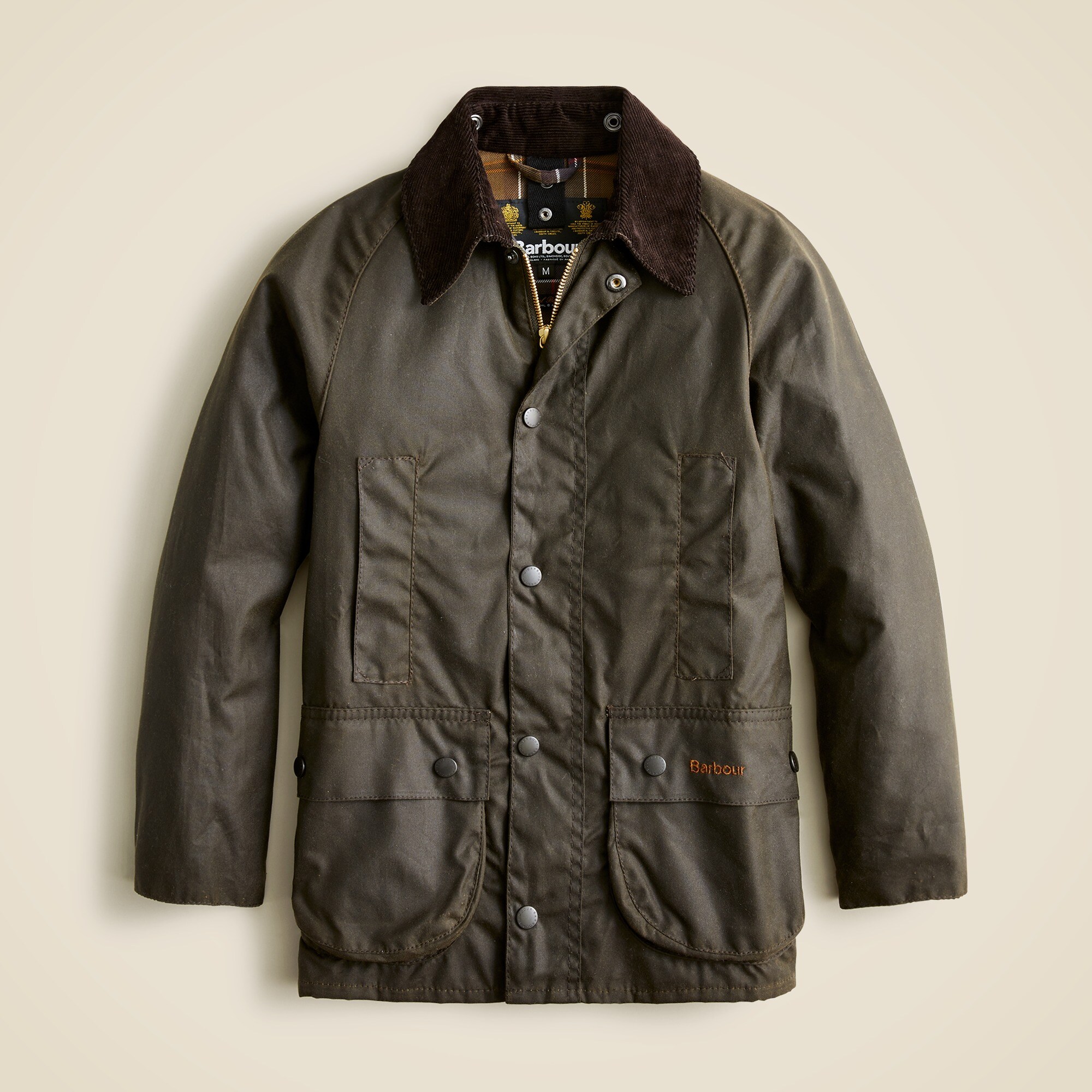 Kids' Barbour® Beaufort® Waxed Jacket For Girls | J.Crew