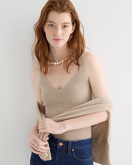 j.crew: cashmere-blend sweater-tank for women