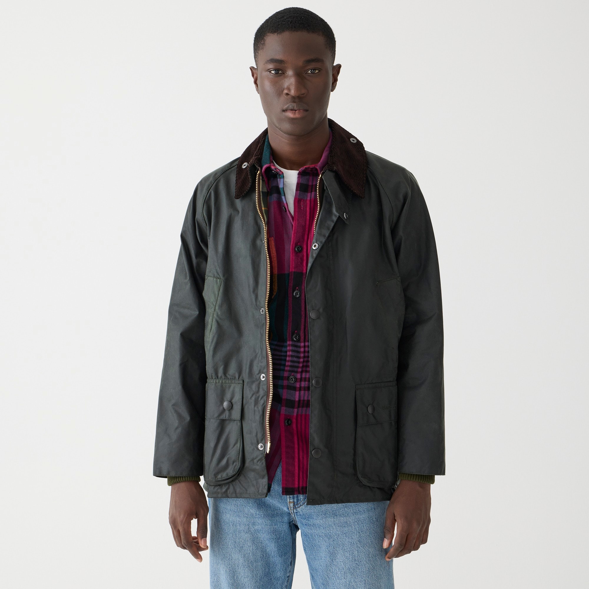 J.Crew: Barbour® Bedale Wax Jacket For Men