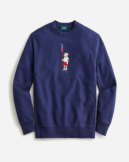 mens Heritage 14 oz. fleece embroidered oarsman dog sweatshirt