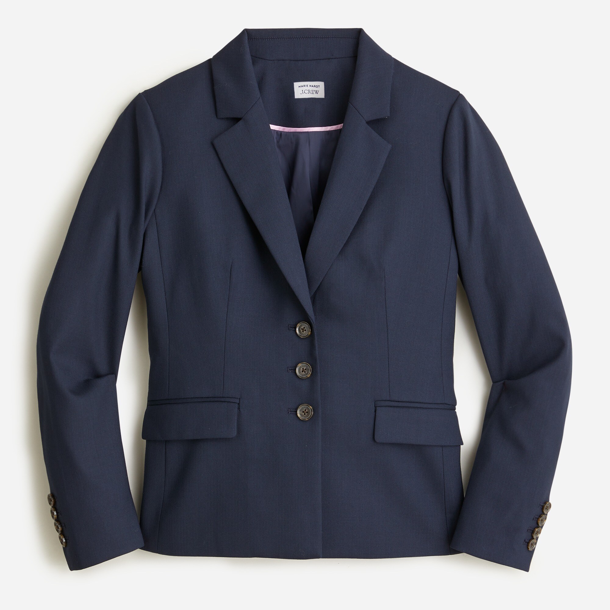 Limited-edition Marie Marot X J.Crew blazer in Italian city wool blend