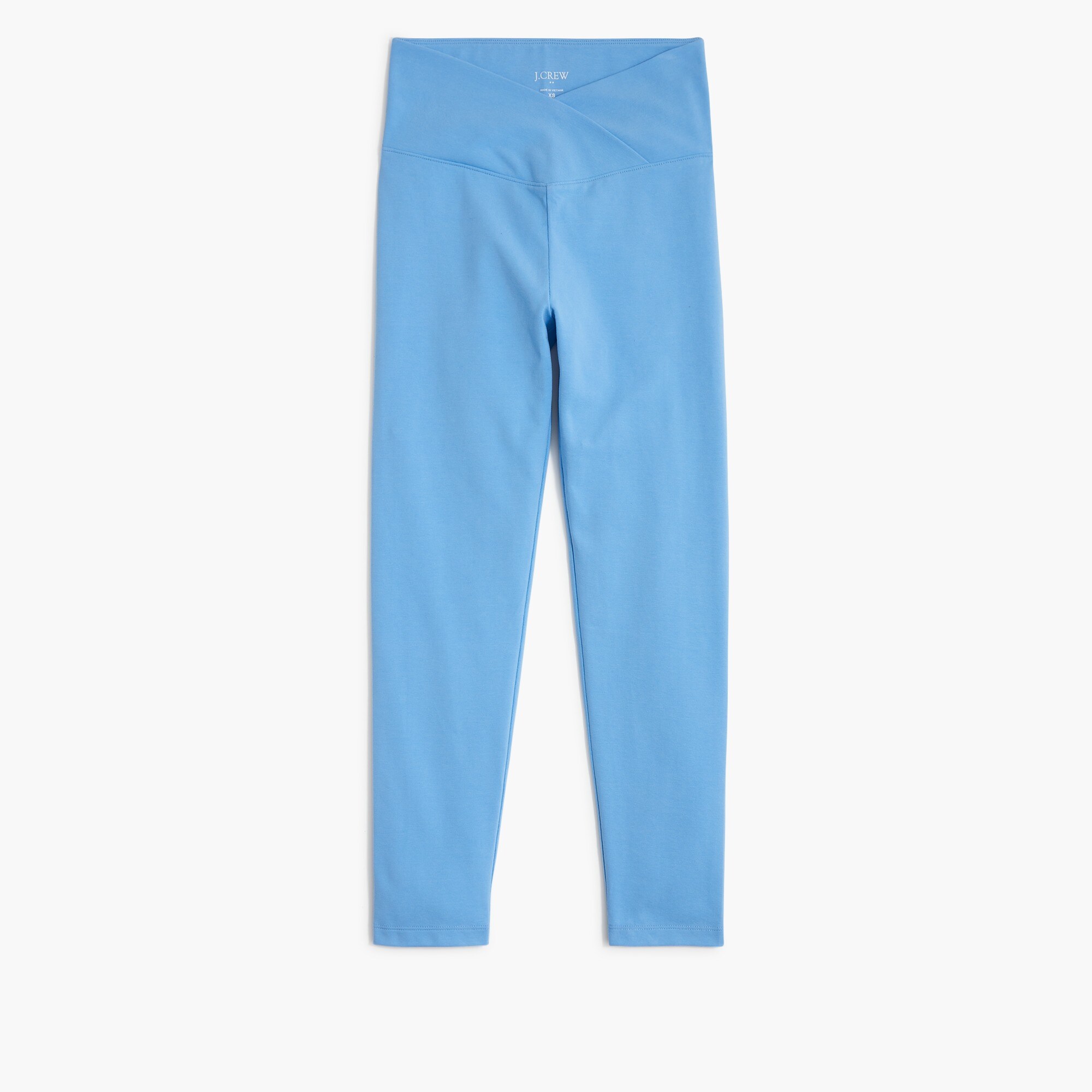 cropped crossover leggings for women