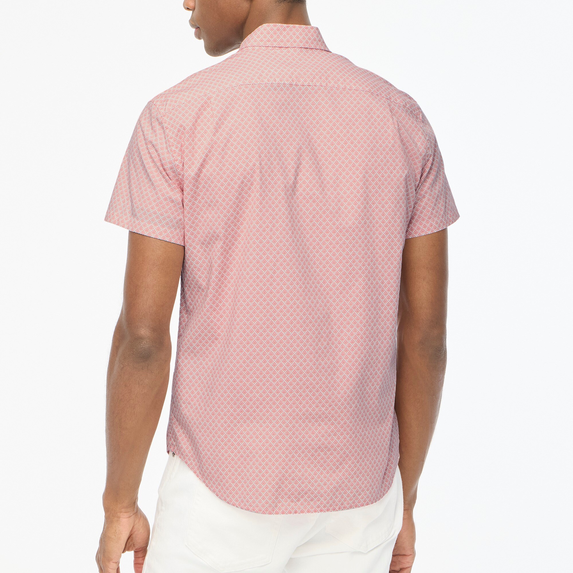 Factory: Short-sleeve Printed Flex Casual Shirt For Men