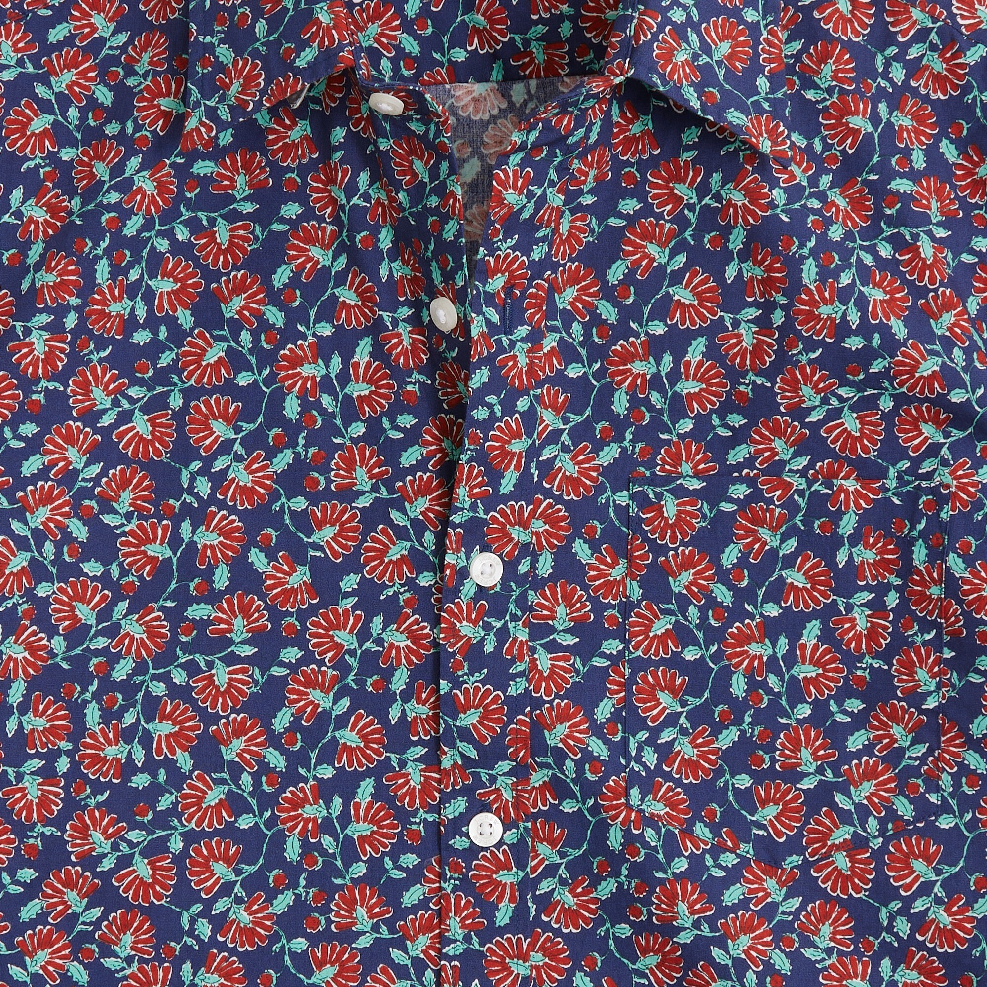 Factory: Short-sleeve Printed Flex Casual Shirt For Men