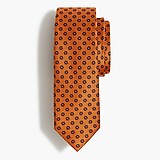 Orange floral tie