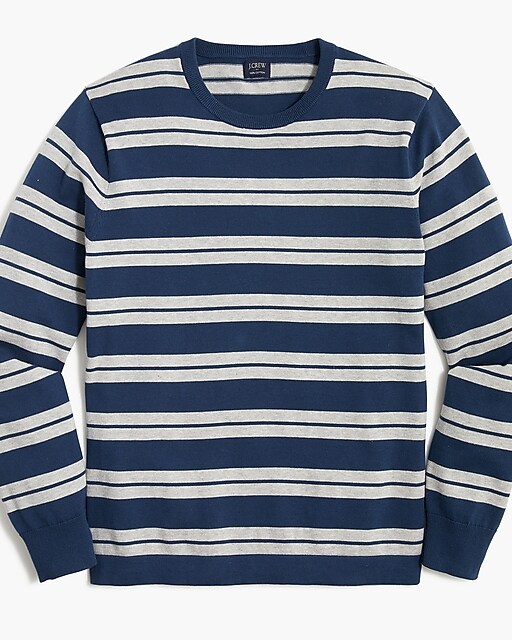  Striped cotton crewneck sweater-tee