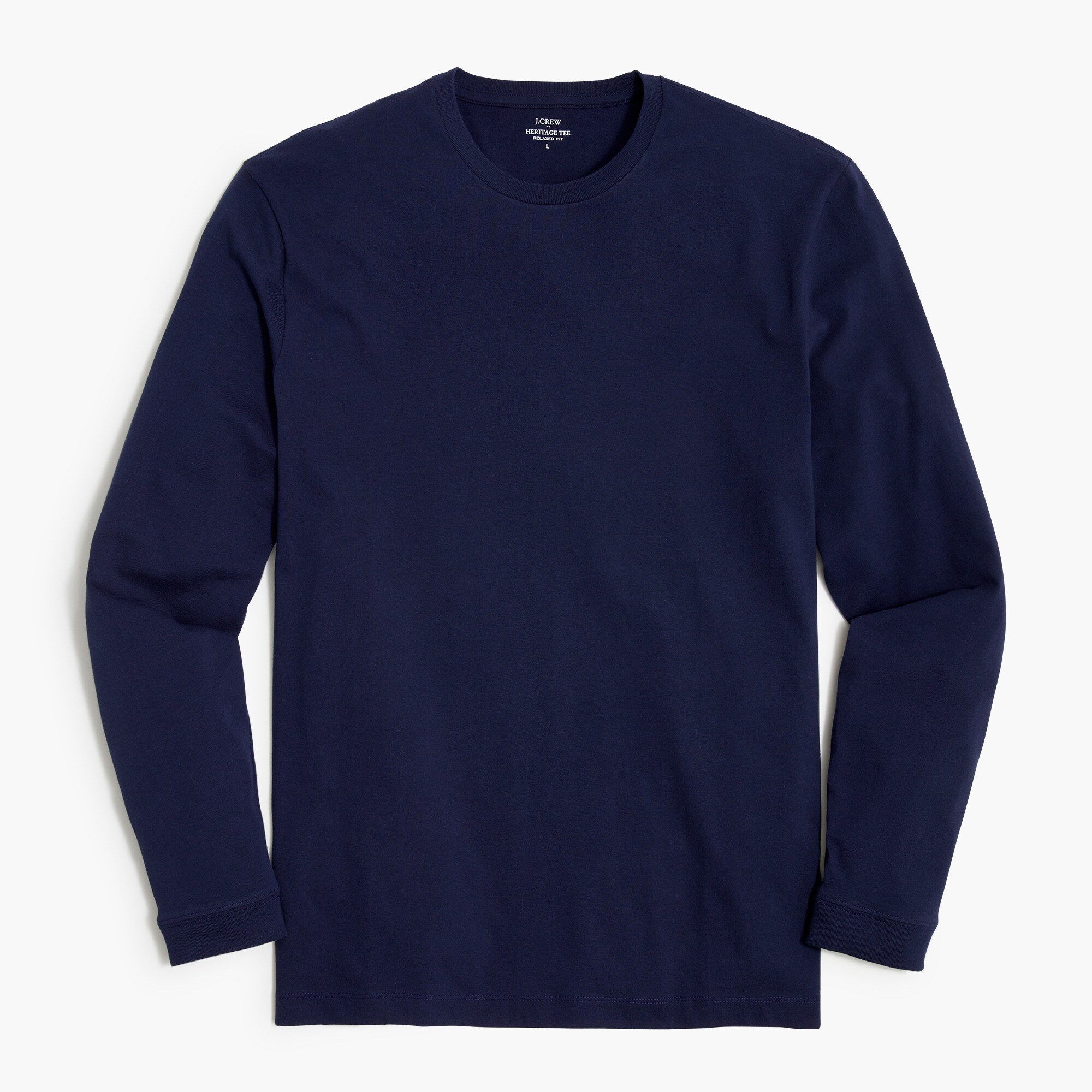  Long-sleeve heritage tee in relaxed fit