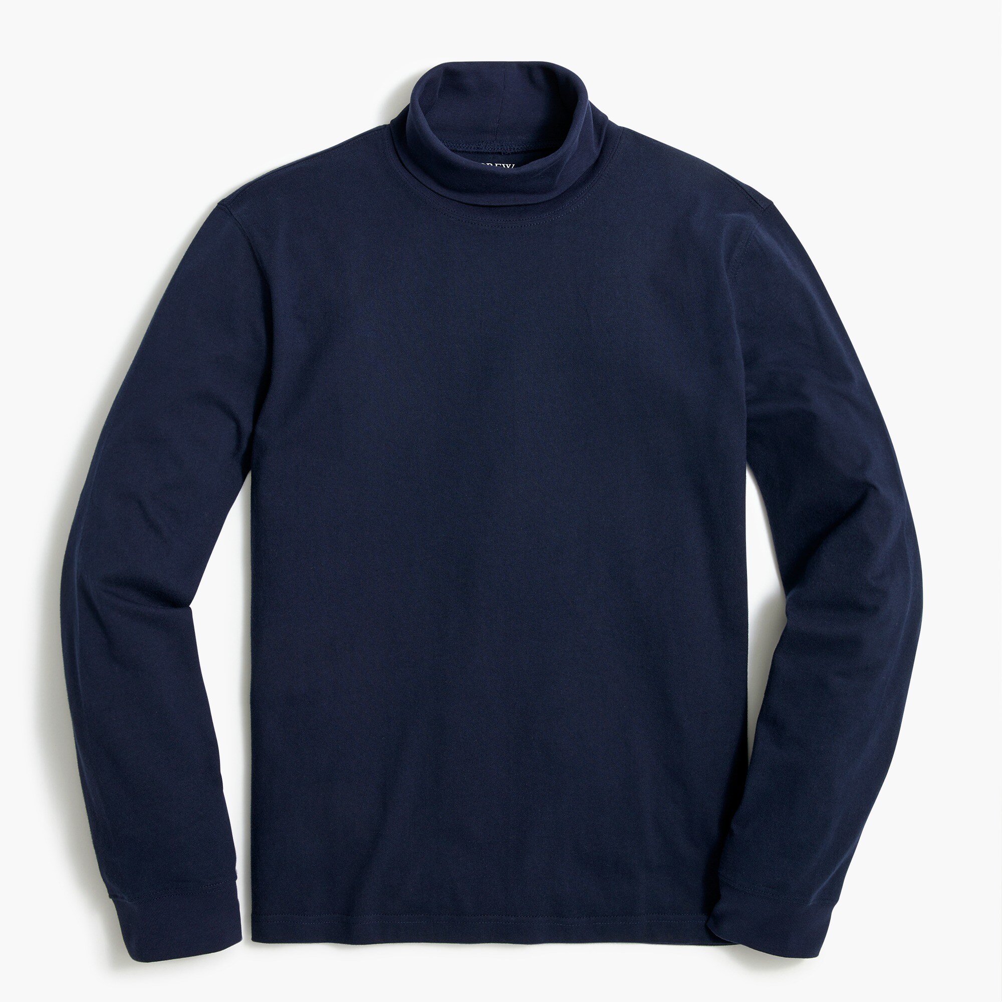 cotton jersey turtleneck for men