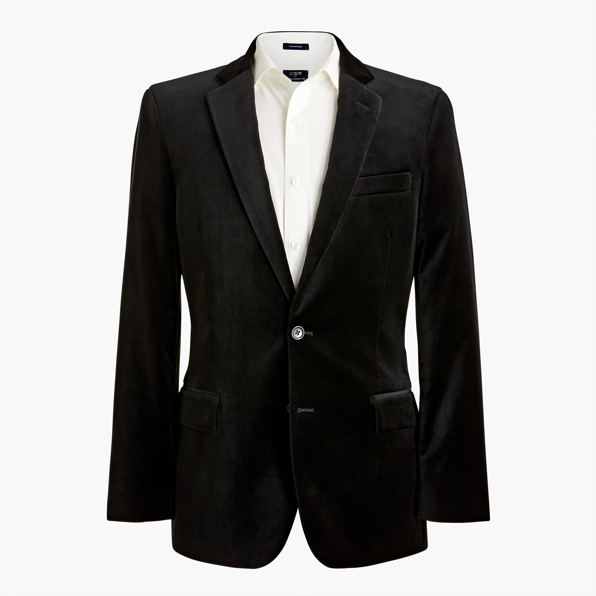 Slim-fit Thompson suit jacket in velvet