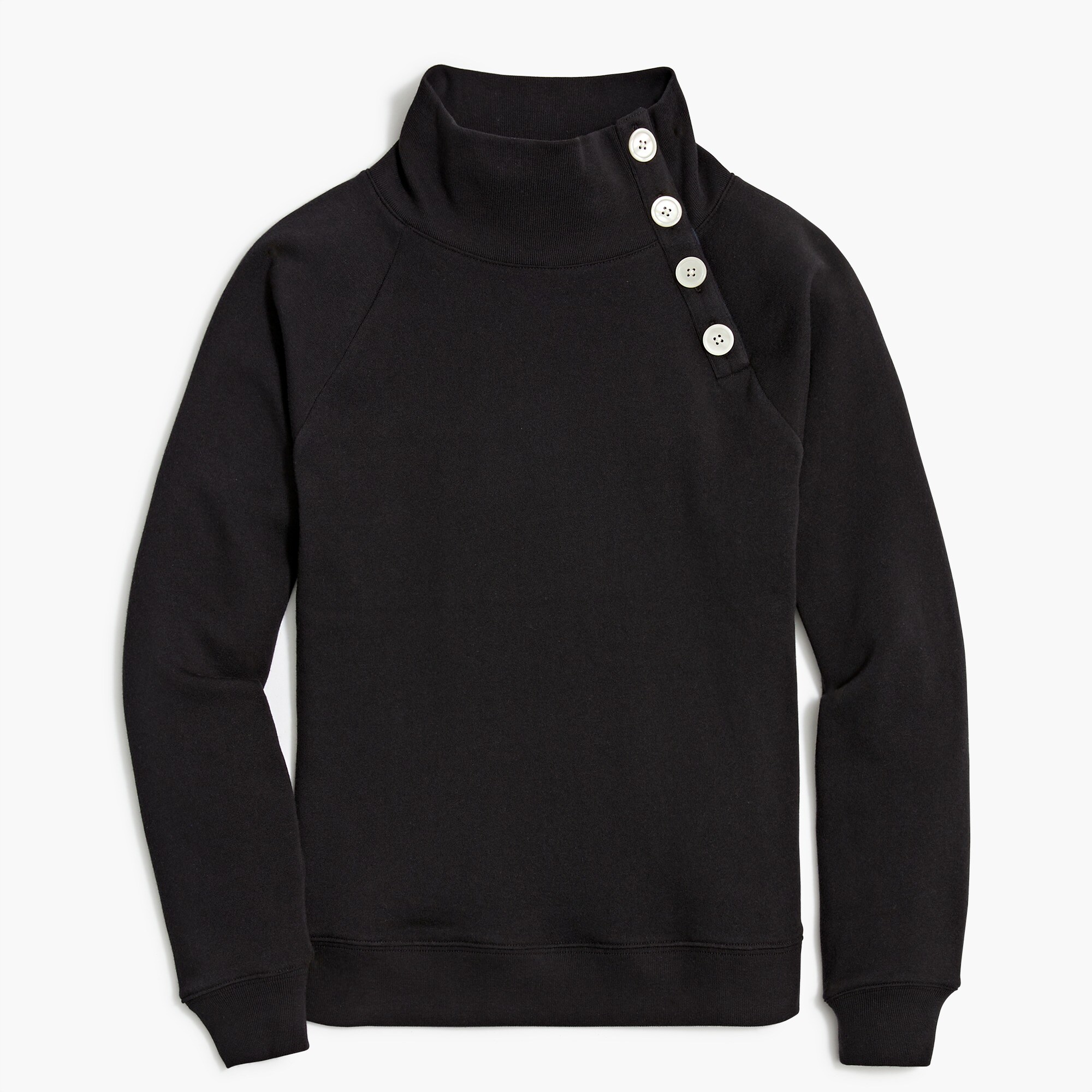 tartan wide button-collar sweatshirt for women