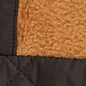 Quilted sherpa half-zip BLACK CAMEL factory: quilted sherpa half-zip for women