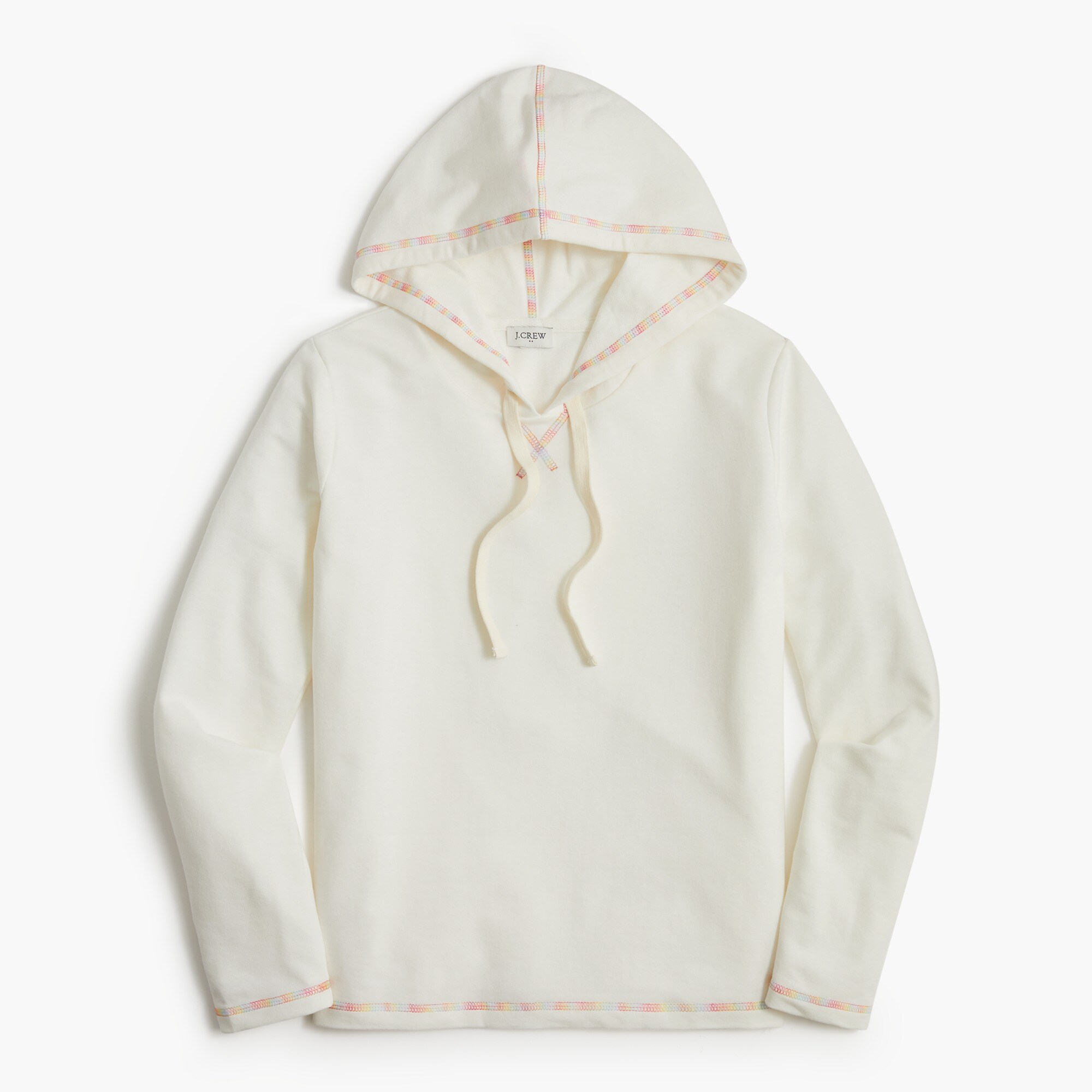  Hoodie with rainbow stitching