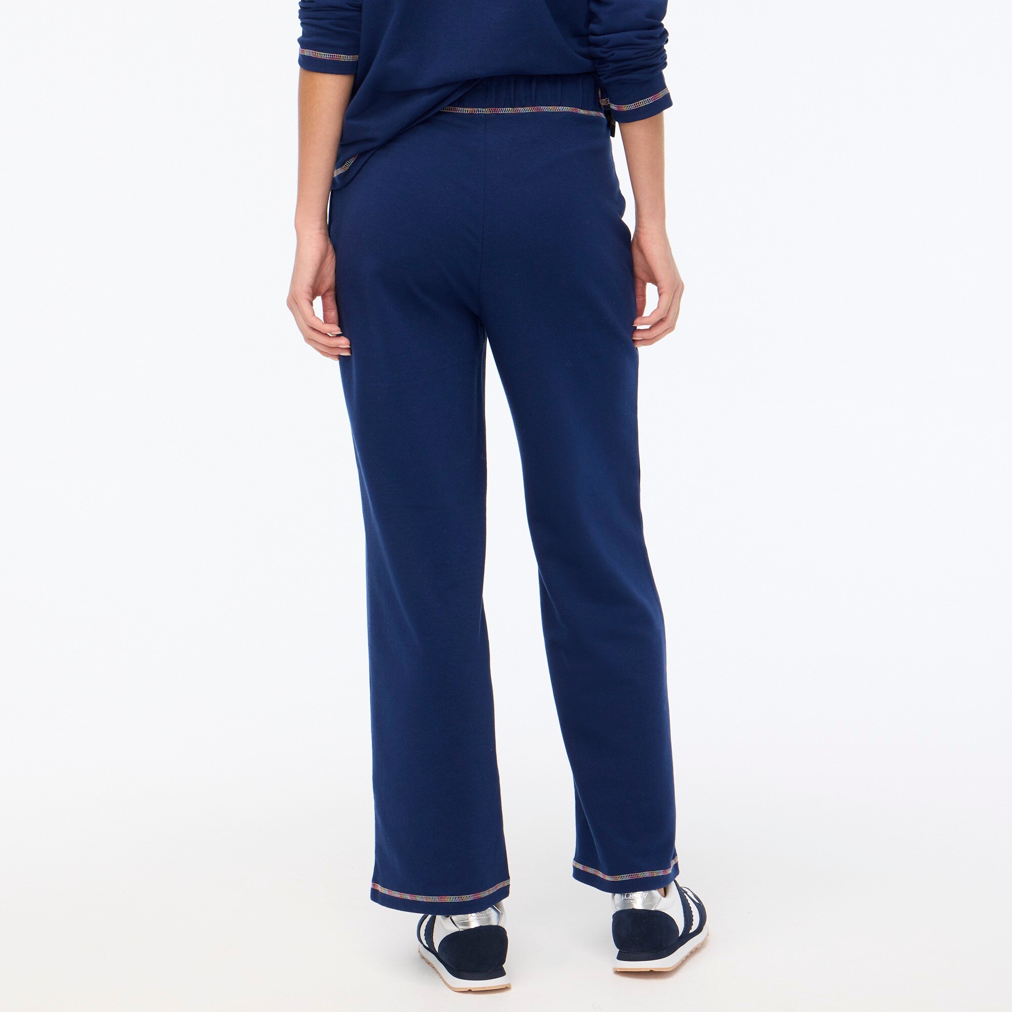 Sweatpant with rainbow stitching