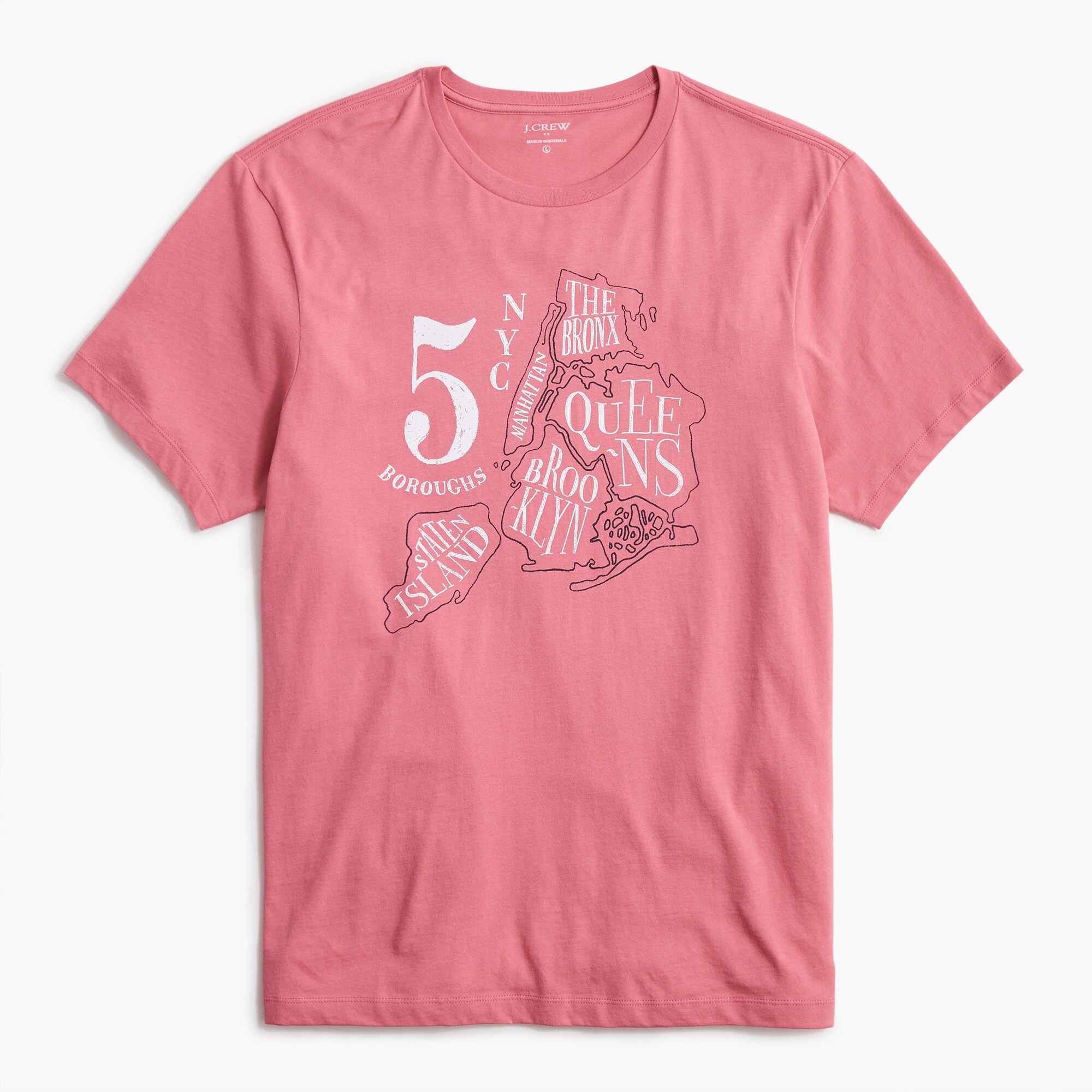 five boroughs graphic tee for men