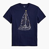 Holiday sailboat graphic tee