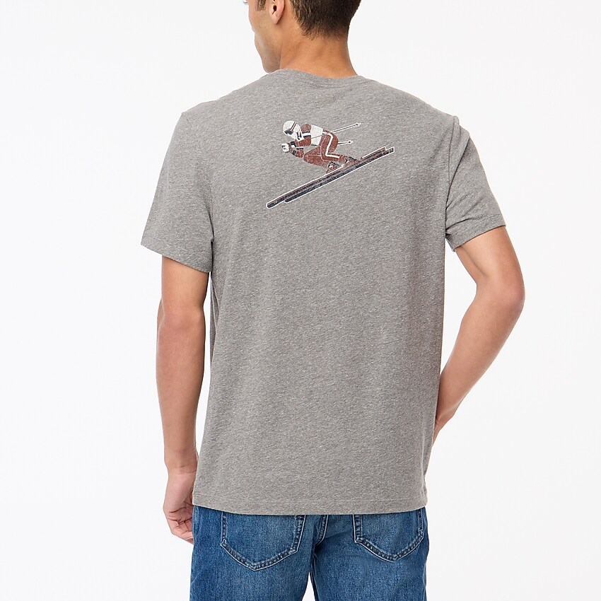 factory: ski team graphic tee for men, right side, view zoomed