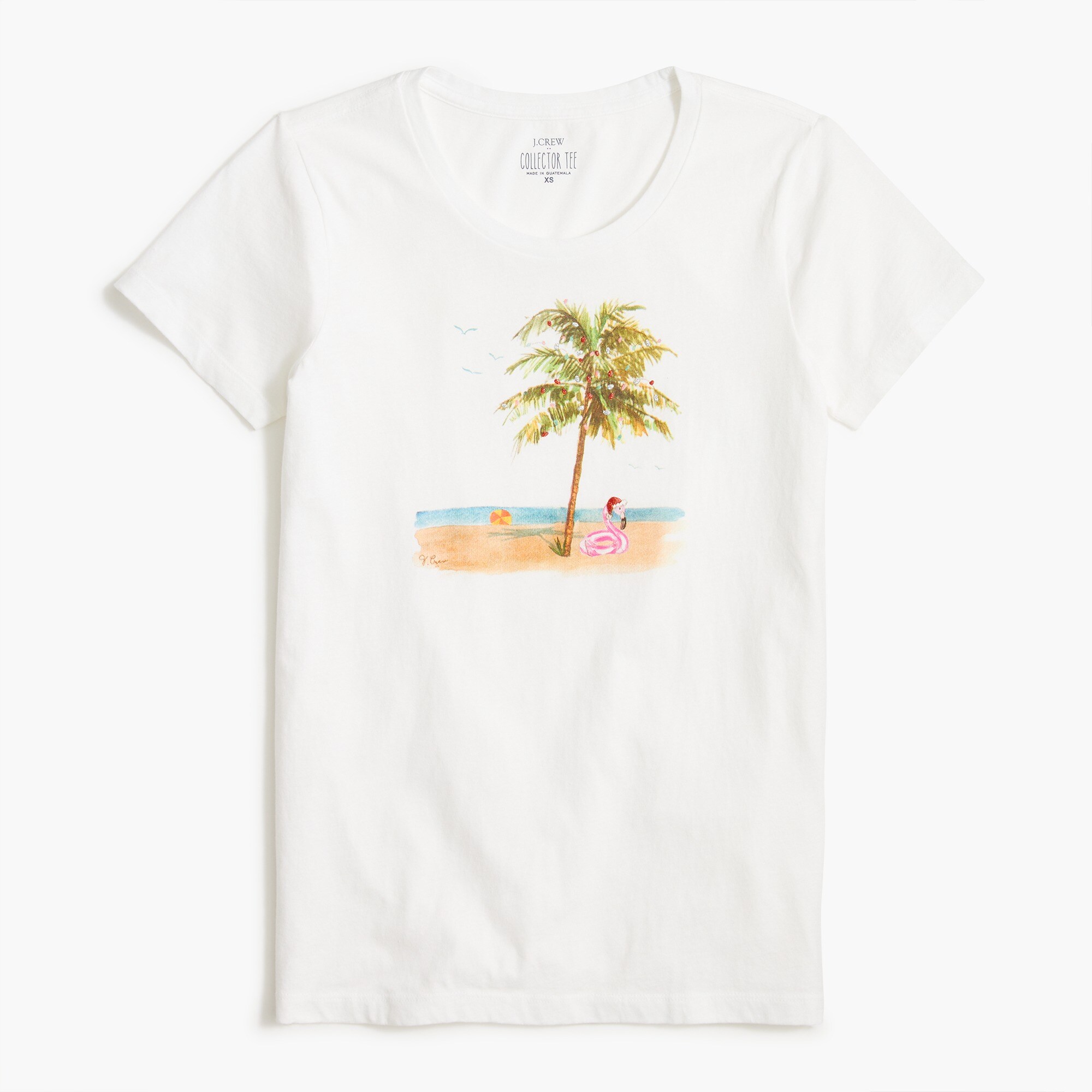 Palm tree holiday graphic tee