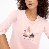 Long-sleeve gnome graphic tee