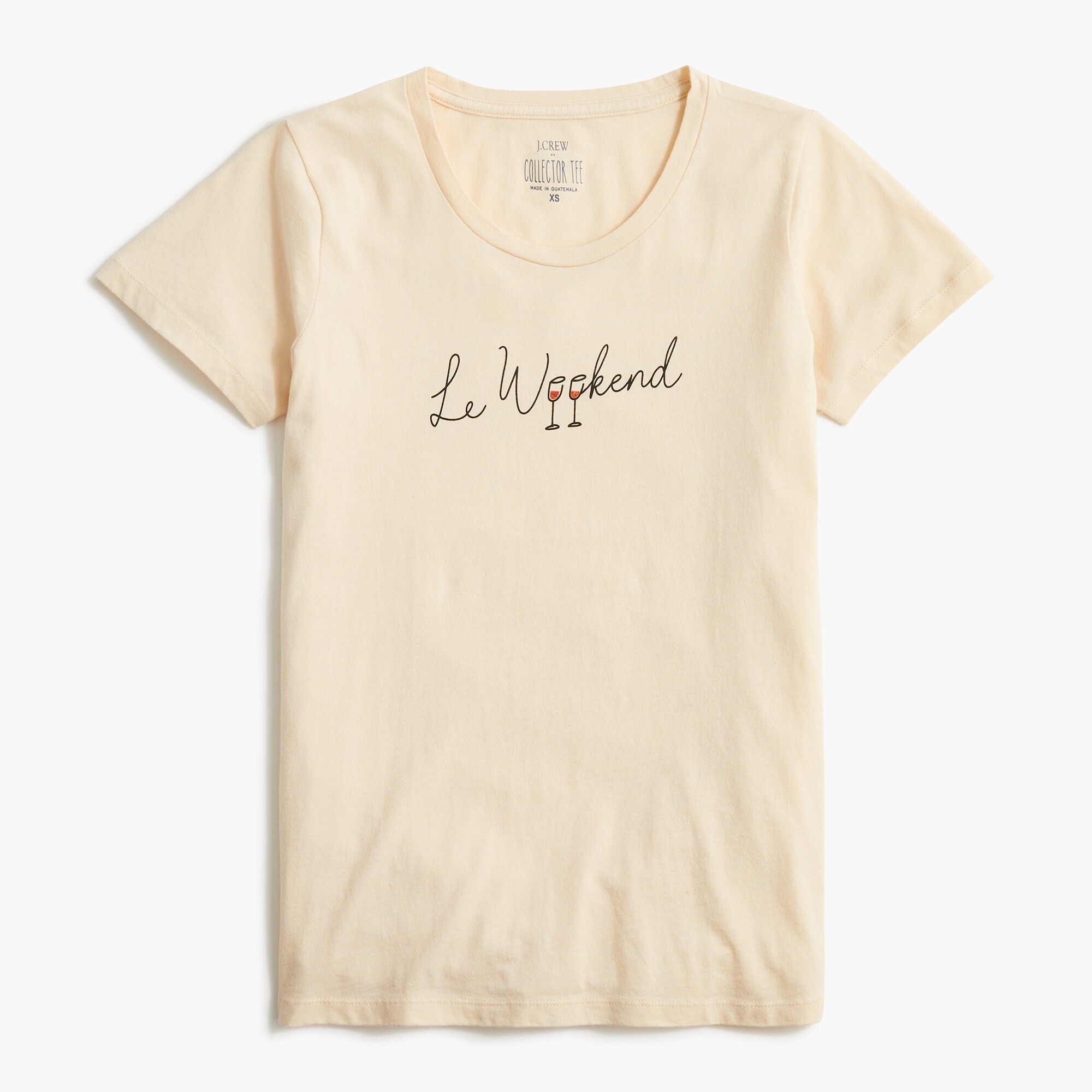 "le weekend" graphic tee for women