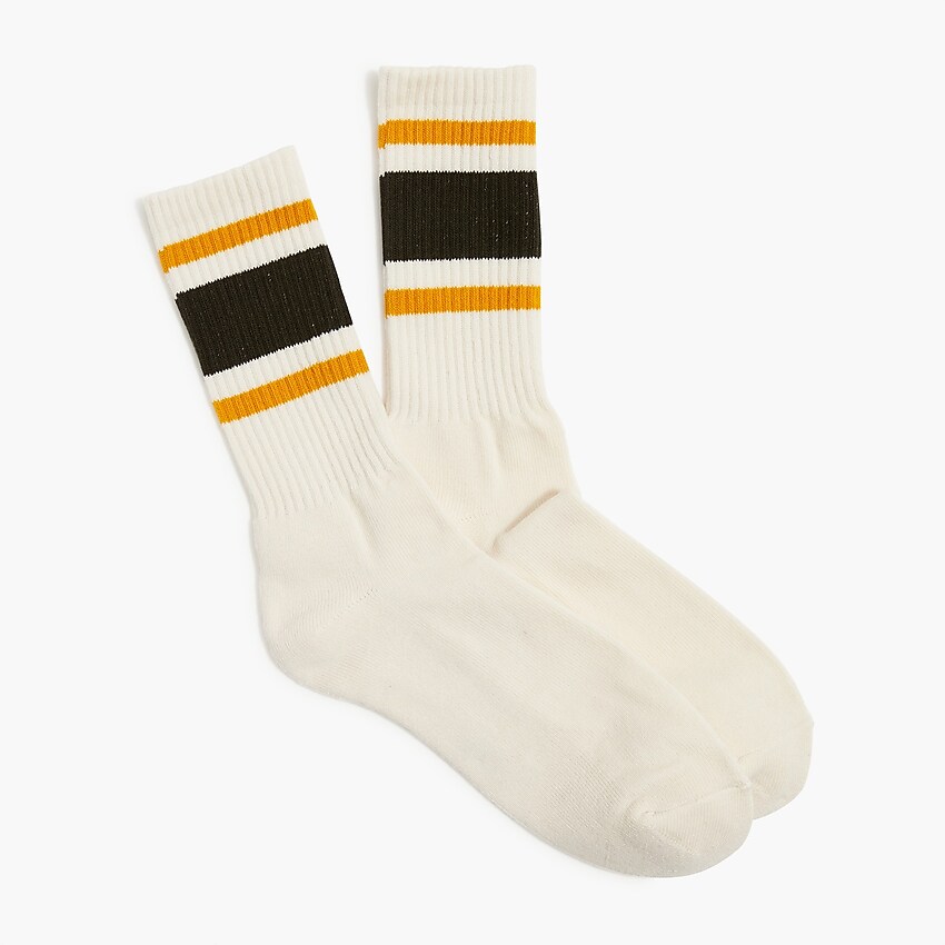 factory: striped socks for men, right side, view zoomed
