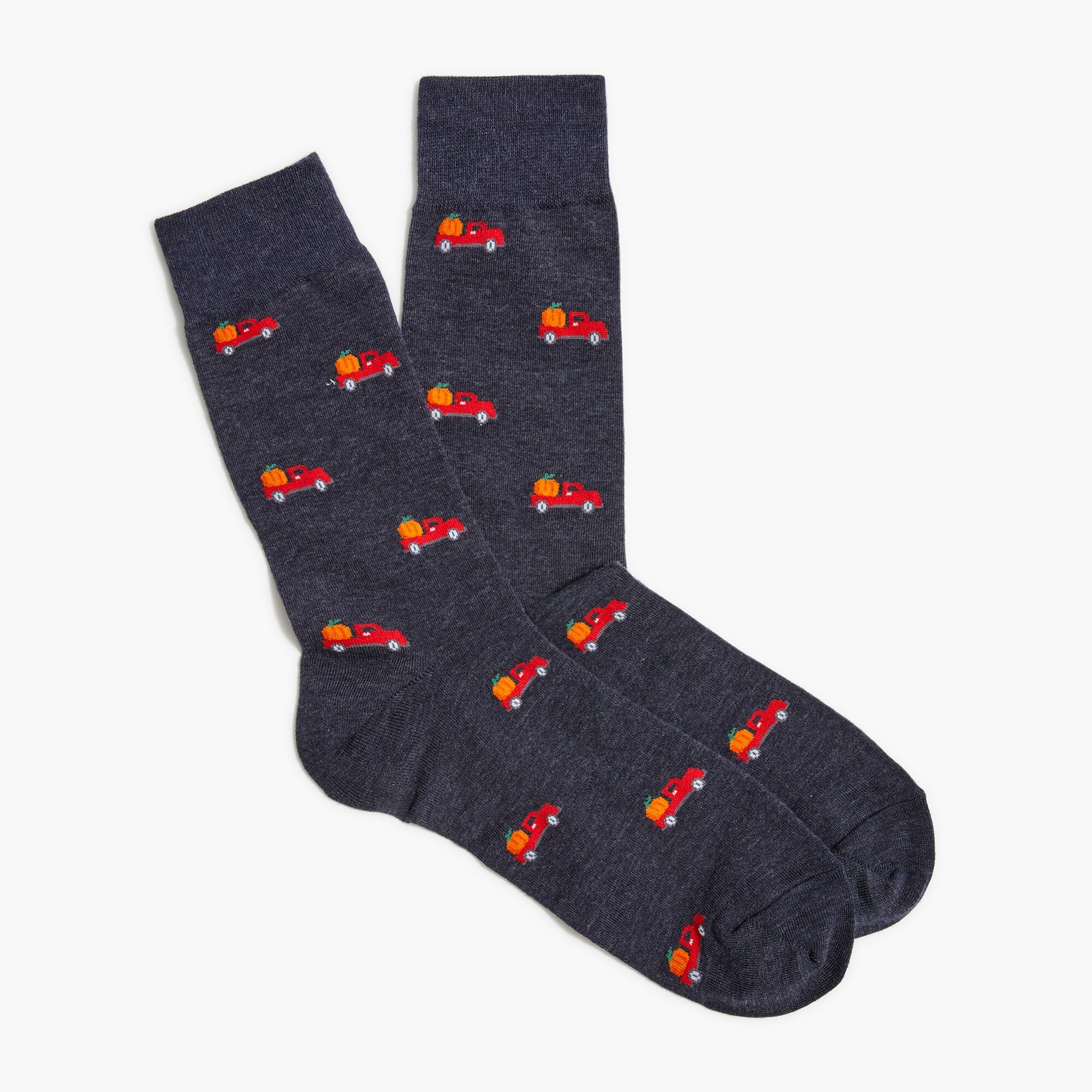 pumpkin truck socks for men