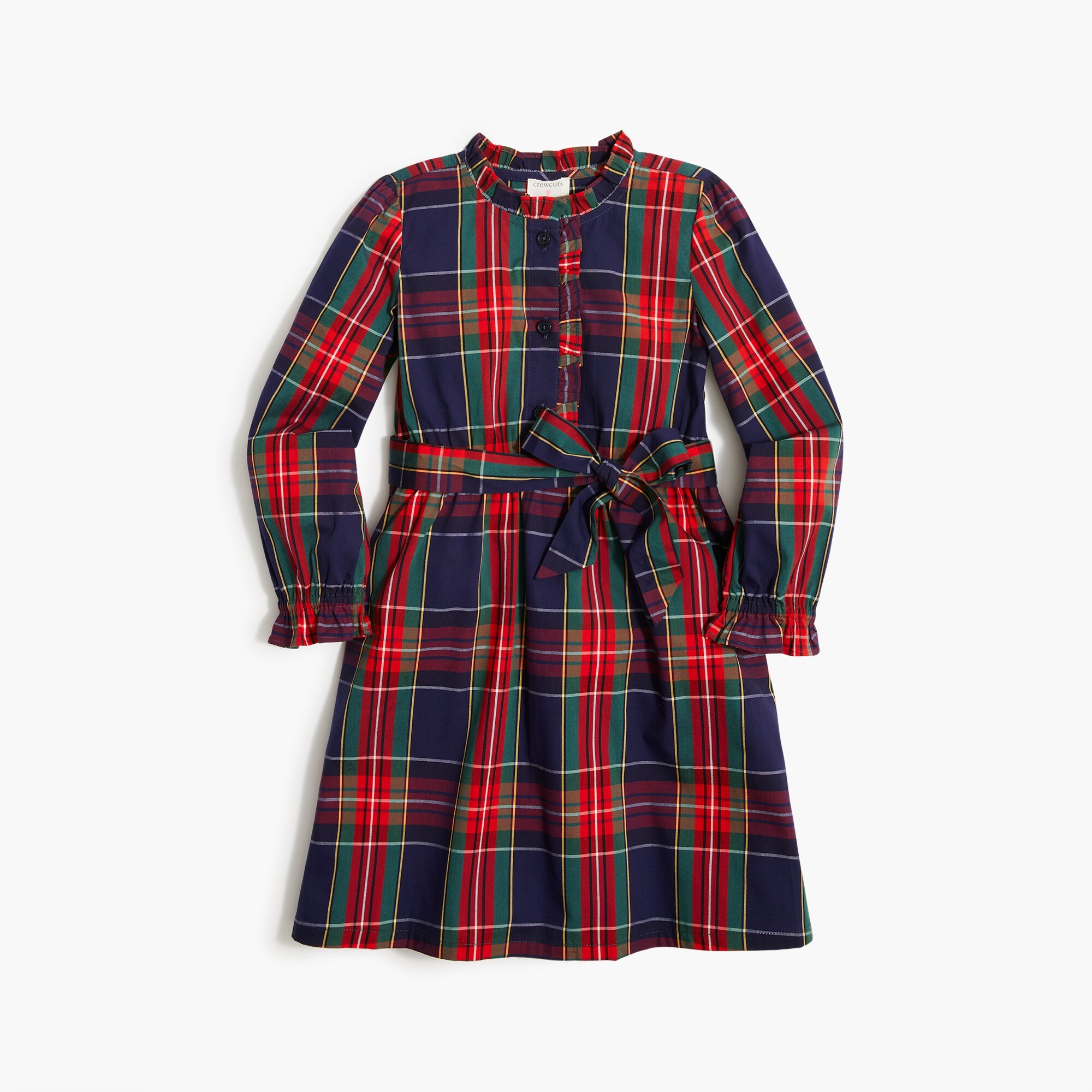 Girls' tie-waist dress