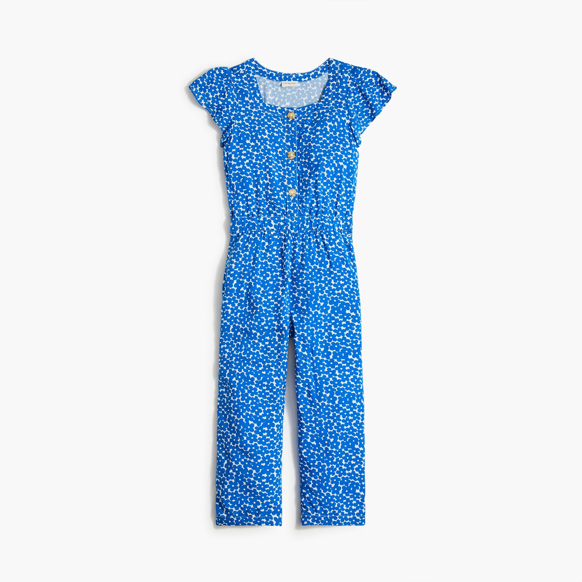 girls' button-front jumpsuit for girls