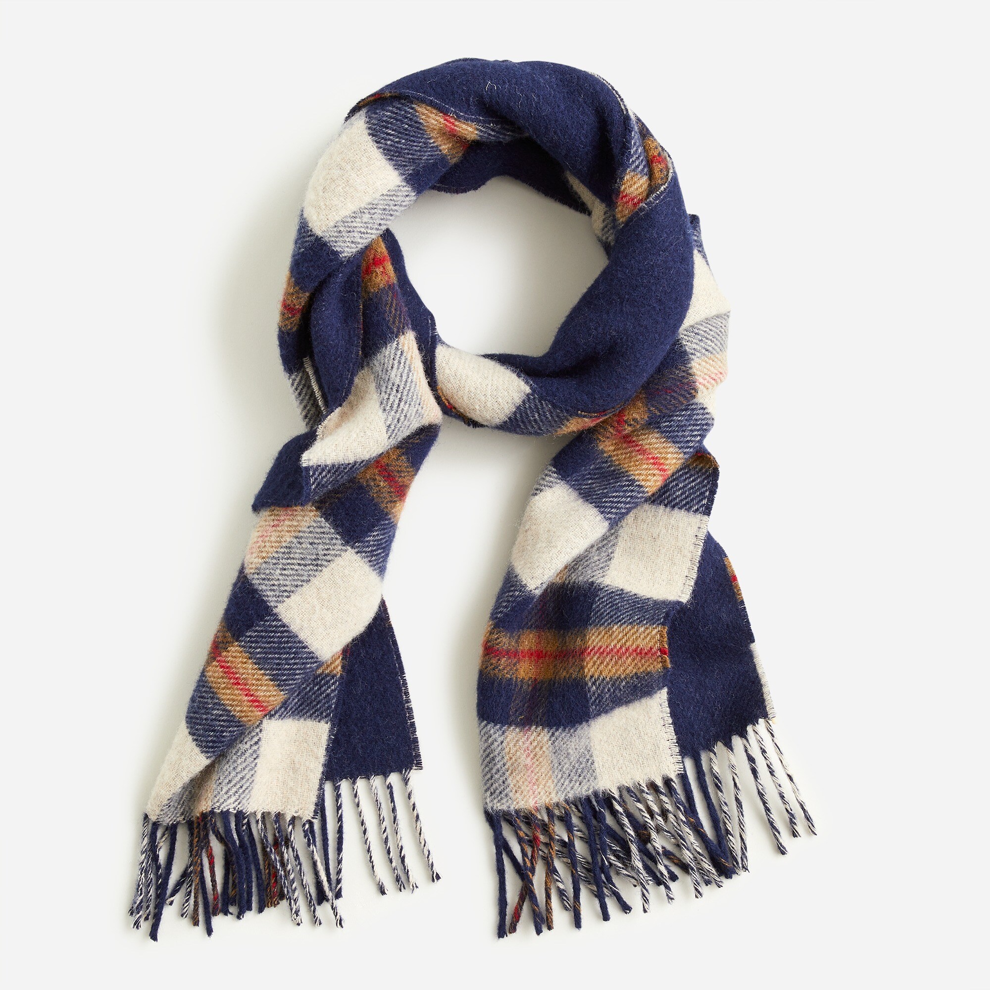 Abraham Moon & Sons for J.Crew double-faced scarf in English wool