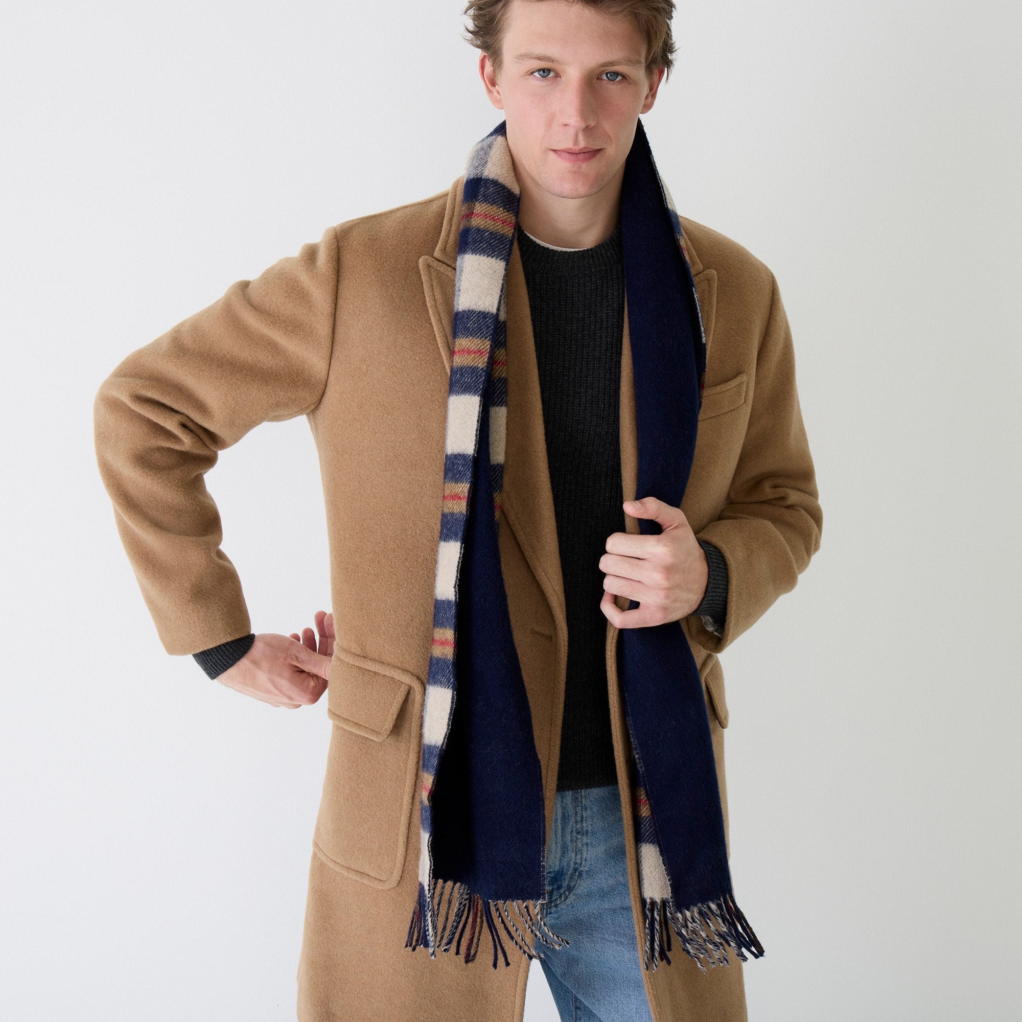 J.Crew Abraham Moon & Sons For J.Crew Doublefaced Scarf In English