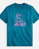 Mount Snow X J.Crew made-in-the-USA ski boot graphic T-shirt