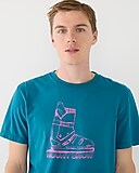 Mount Snow X J.Crew made-in-the-USA ski boot graphic T-shirt