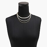 Mixed-metal layering necklace set
