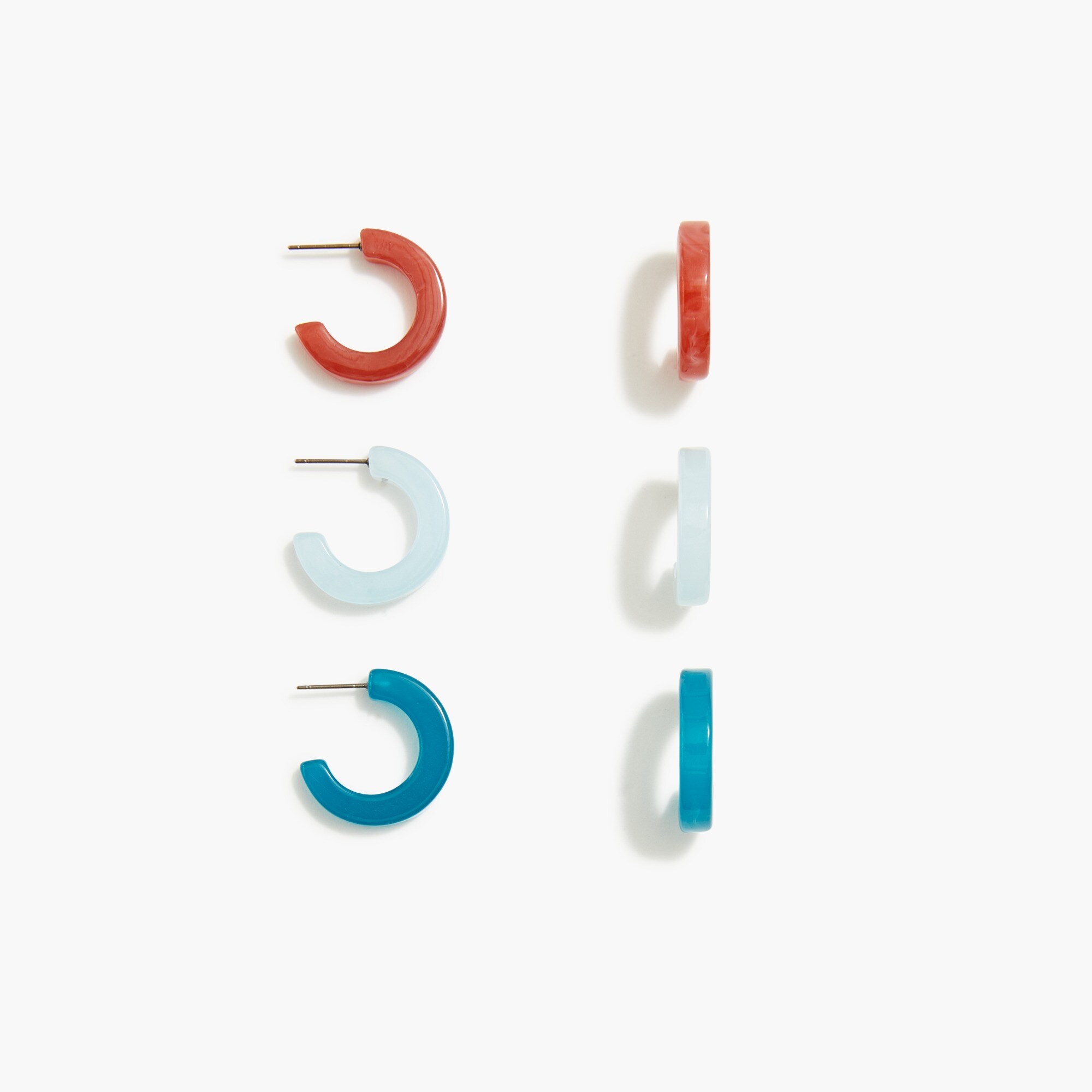 Hoop earrings set