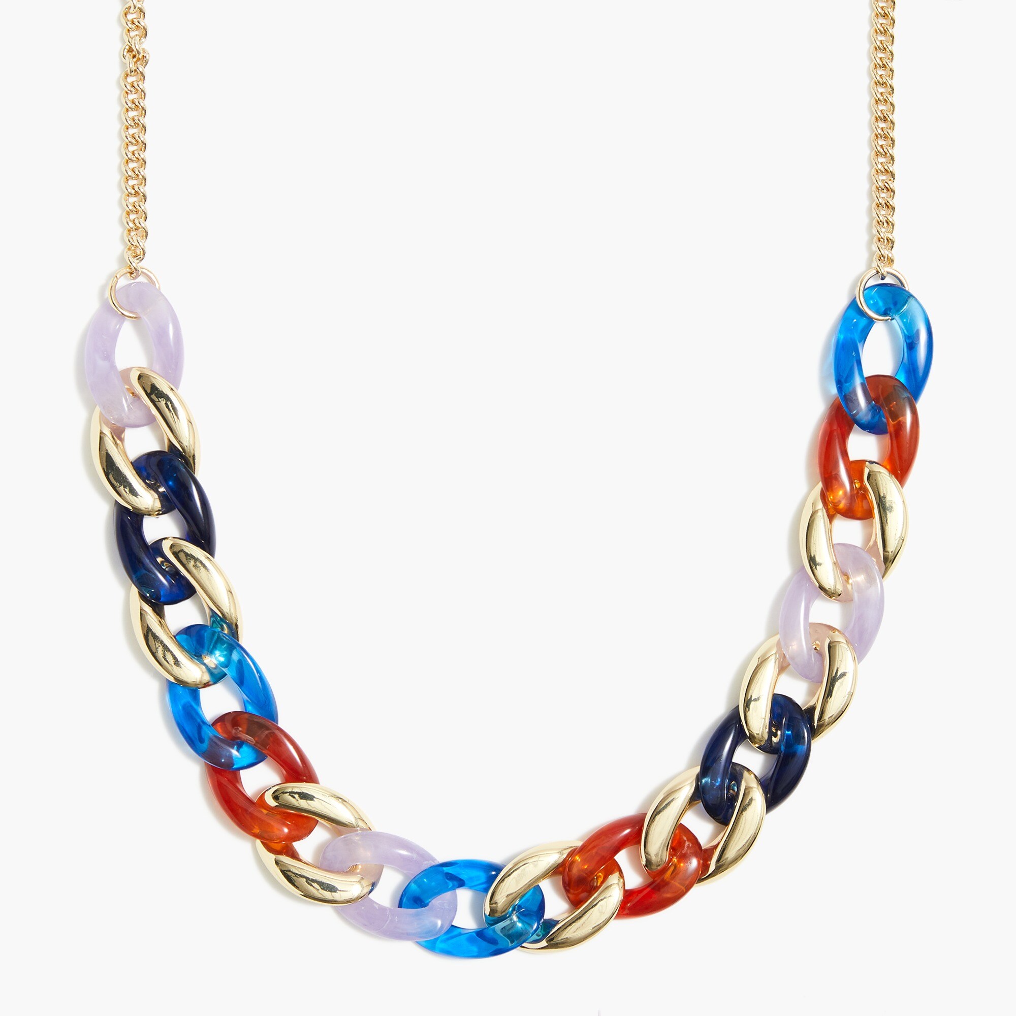 Acetate chain necklace
