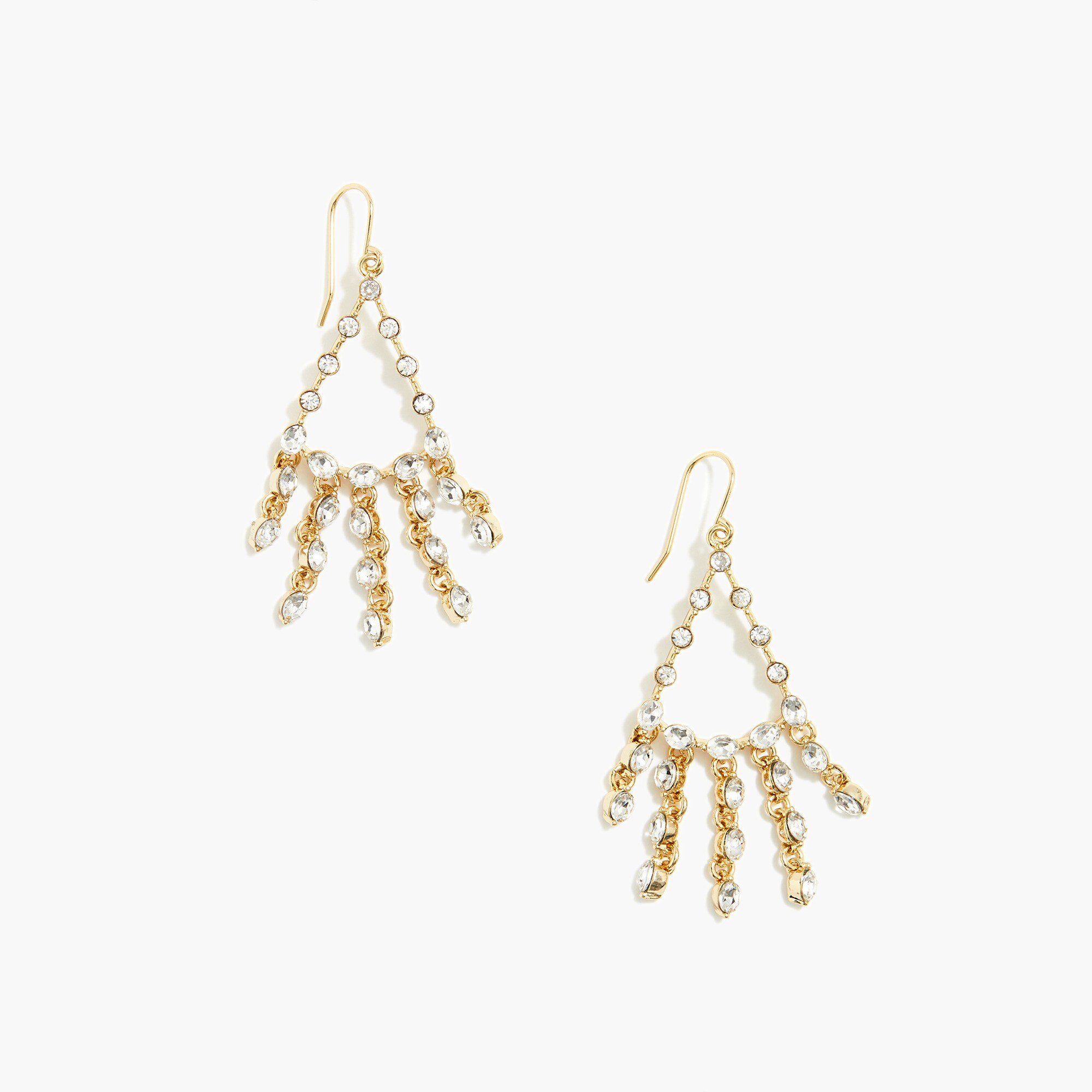 Crystal dangly statement earrings