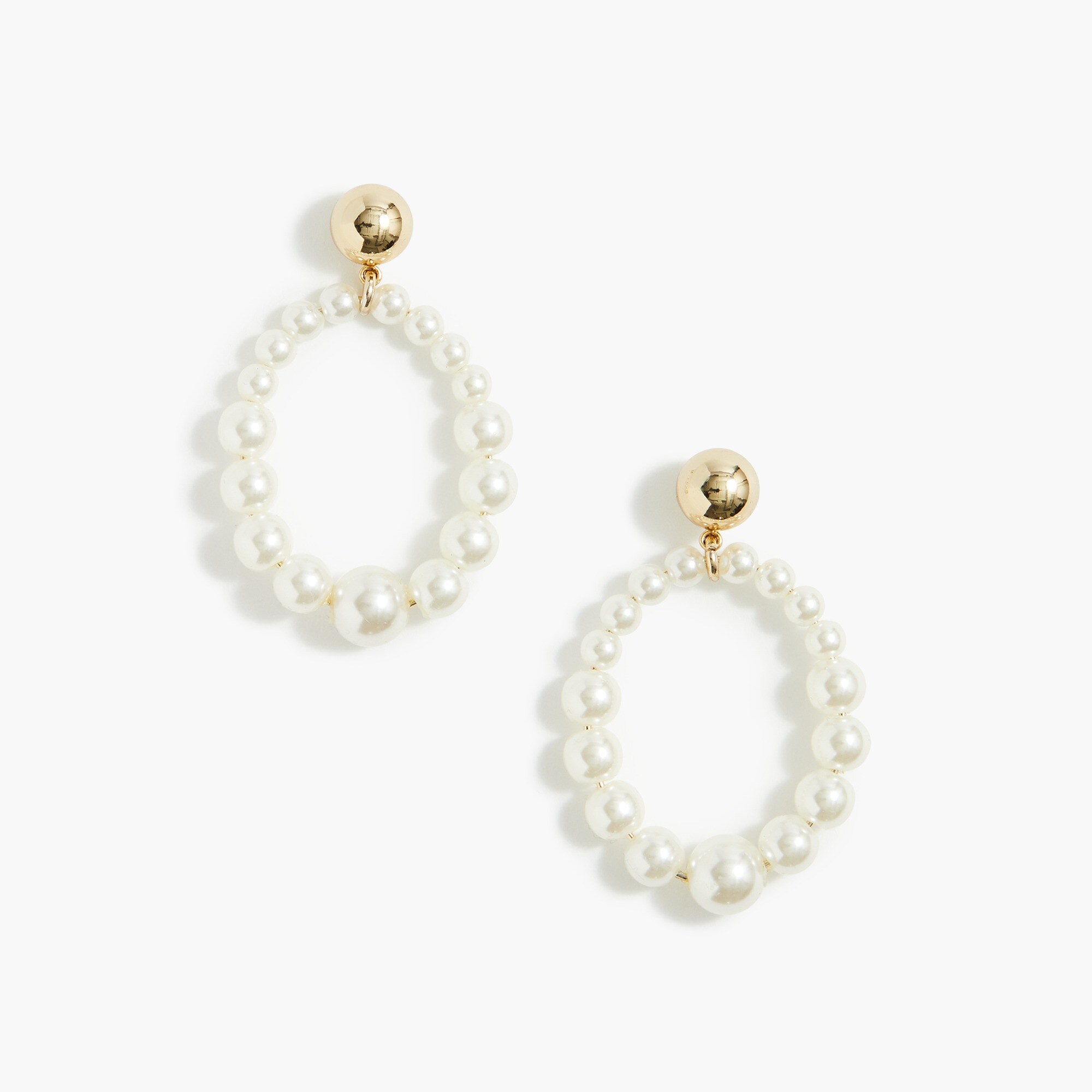 Pearl statement earrings