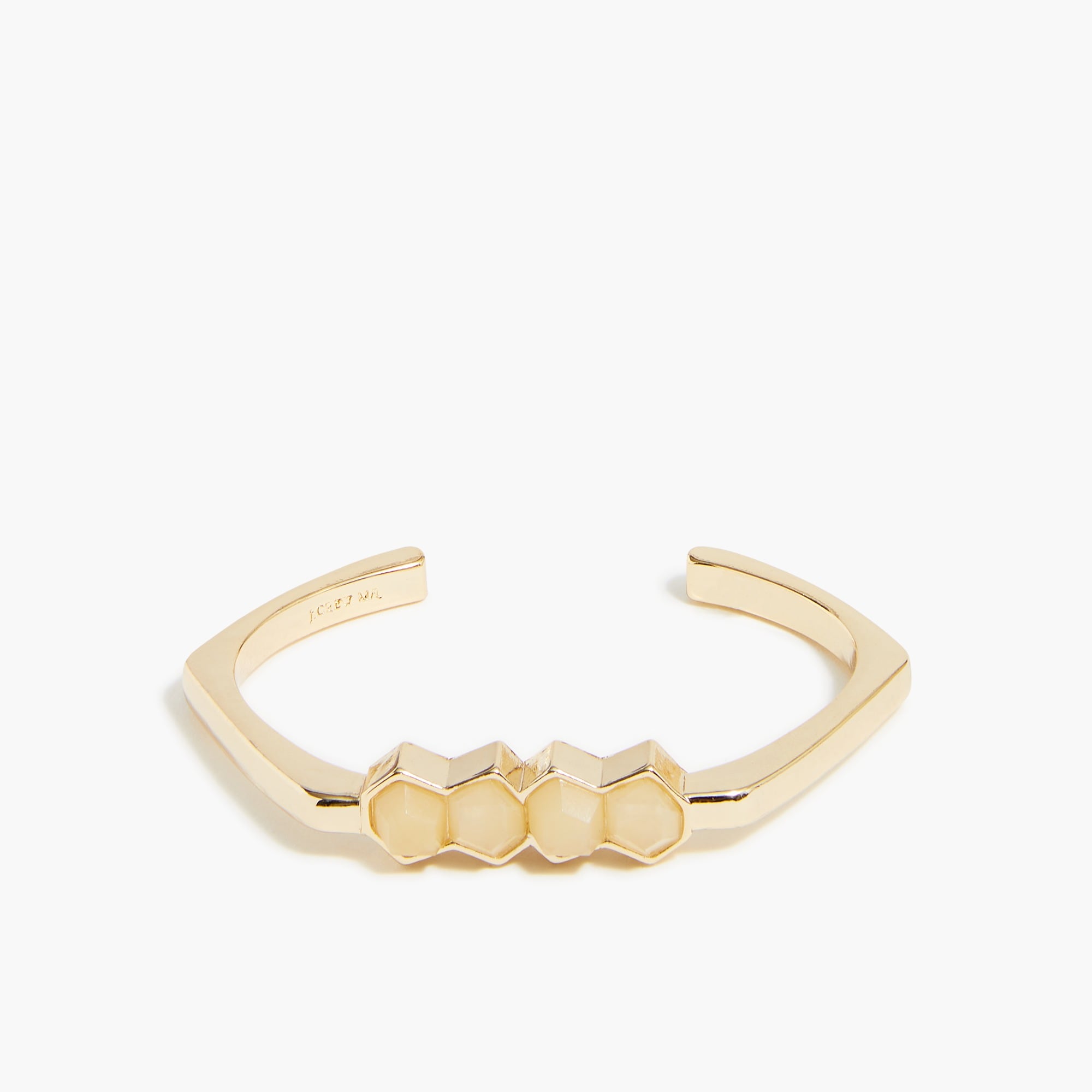 Cuff bracelet with stone