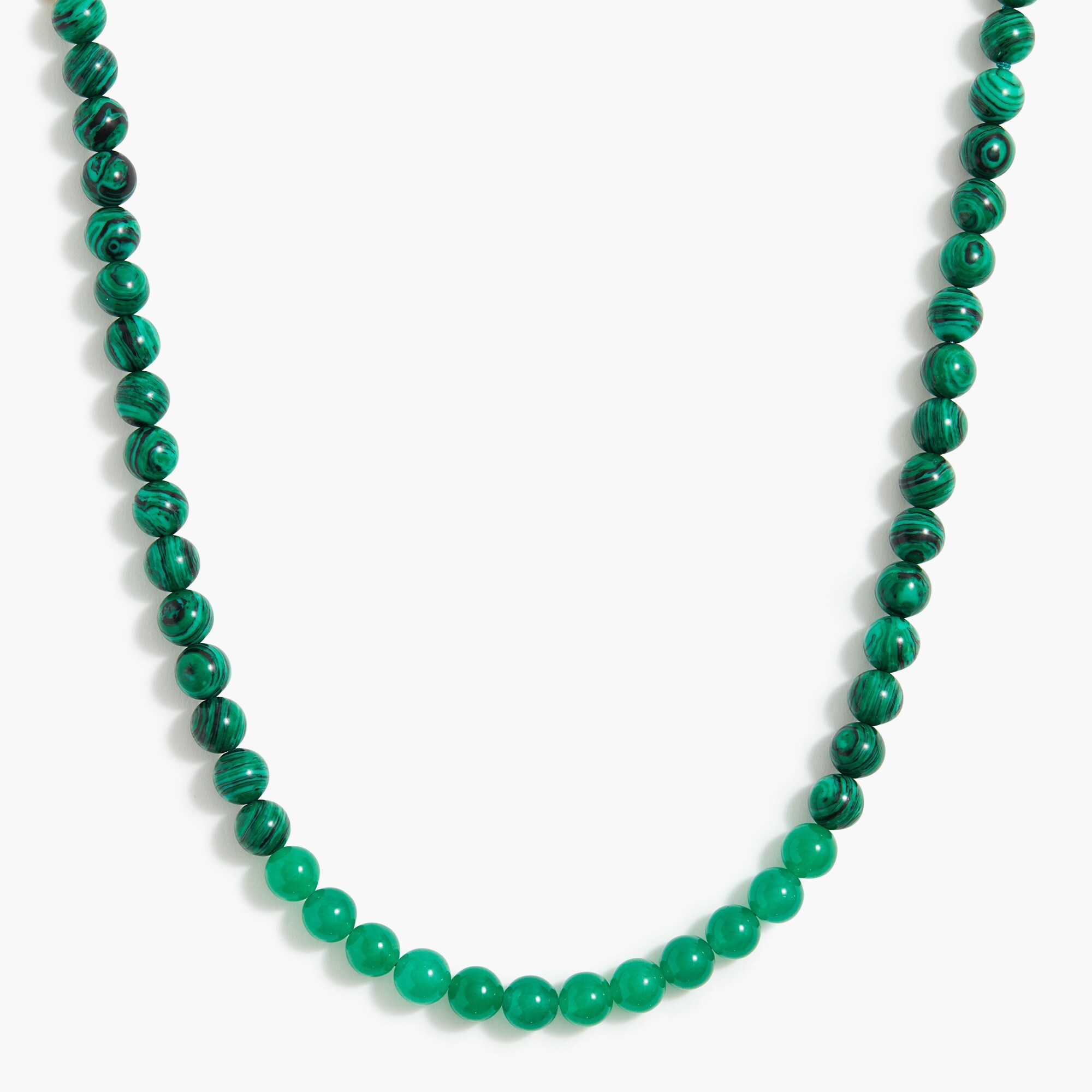 Beaded stone necklace