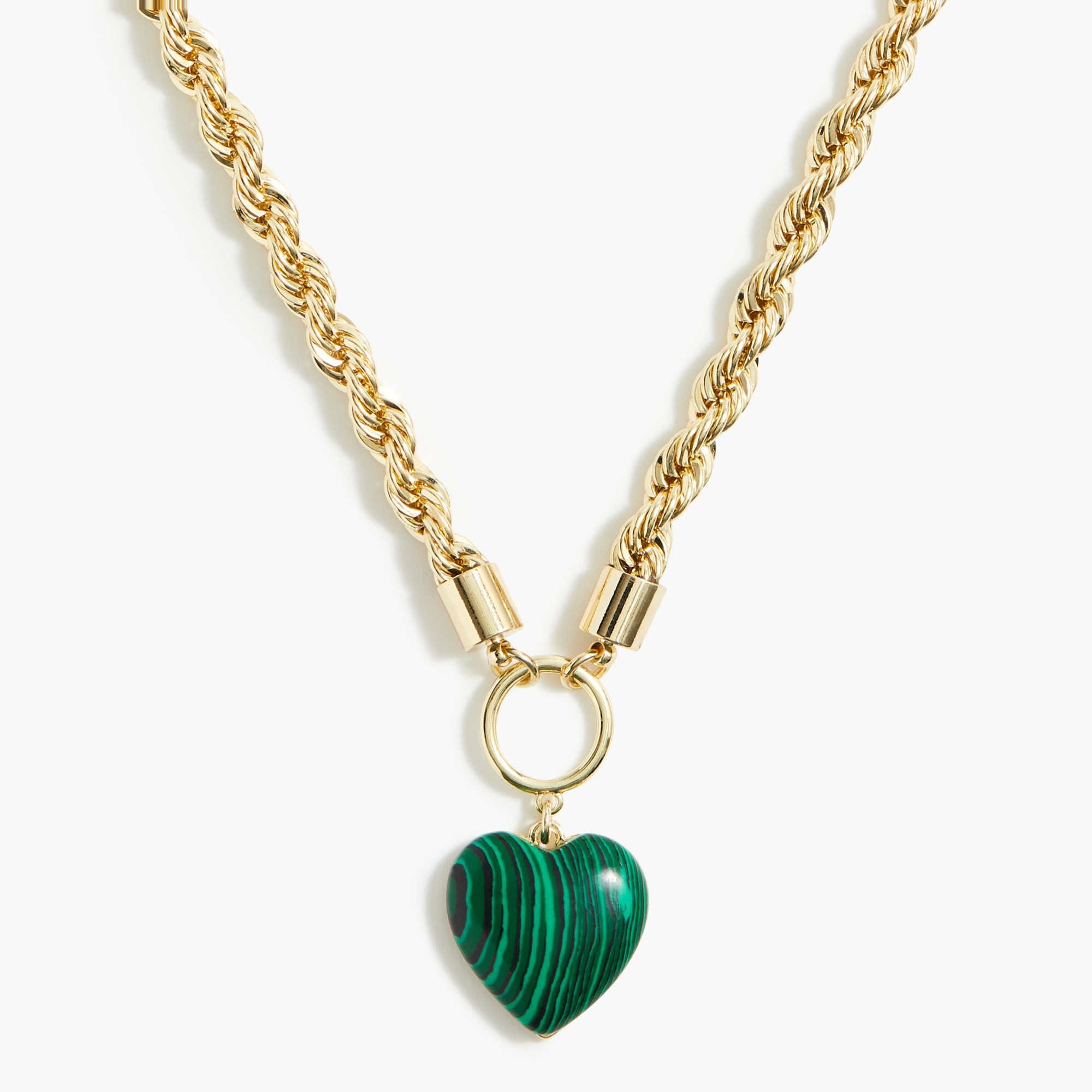 Heart stone necklace