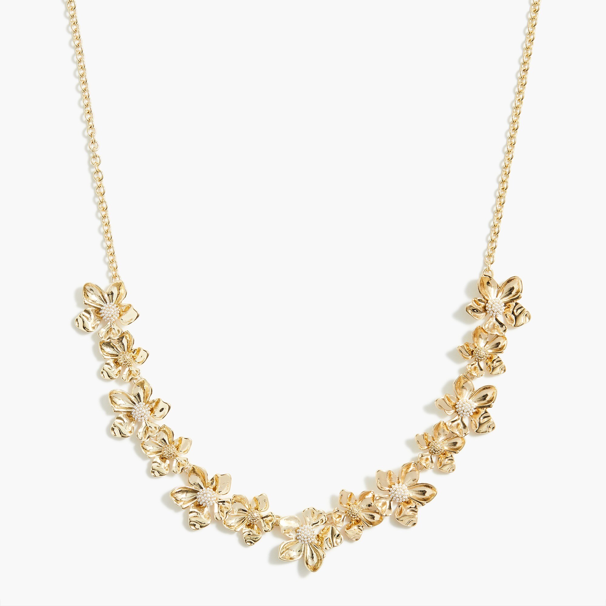 Gold floral necklace