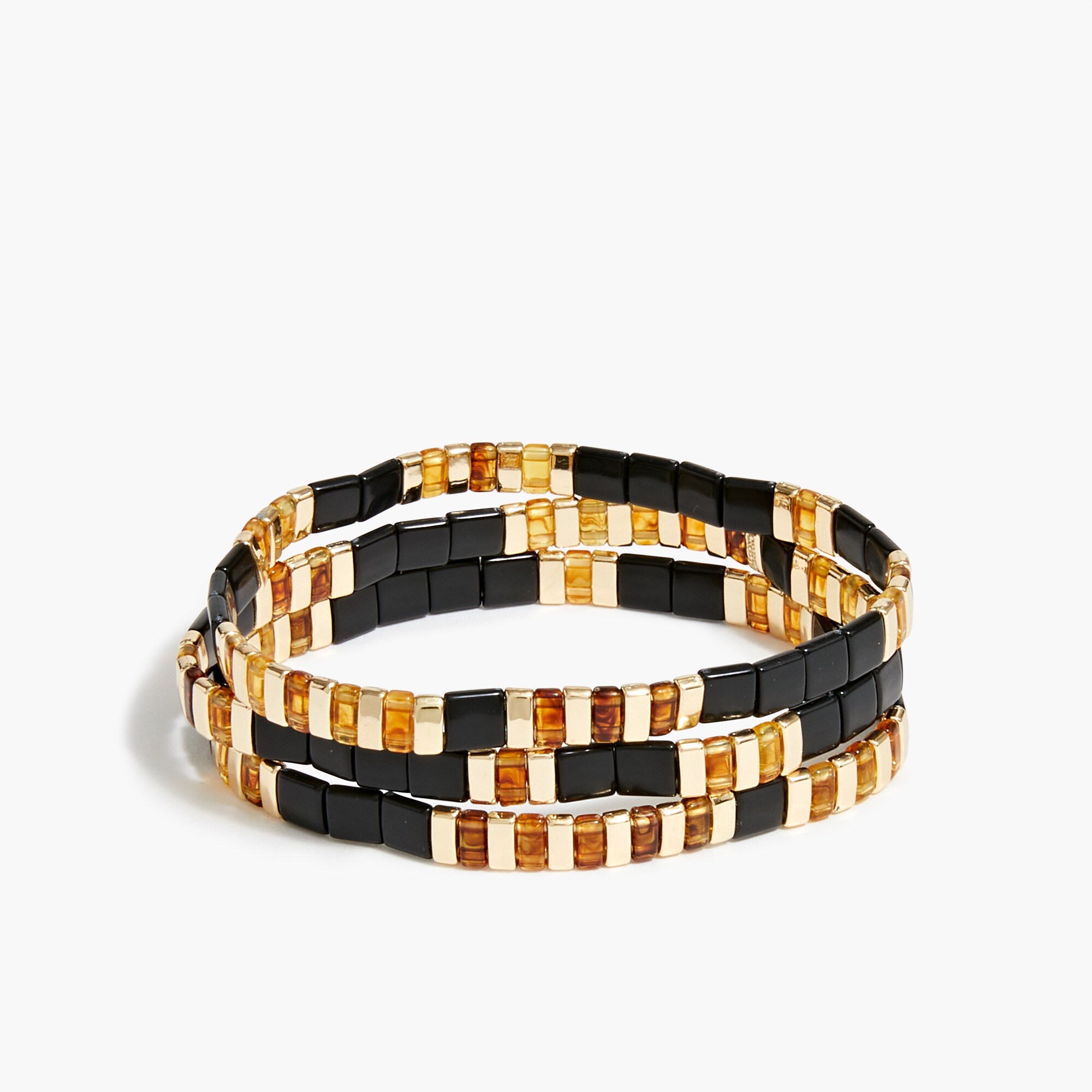 Square beaded bracelets set