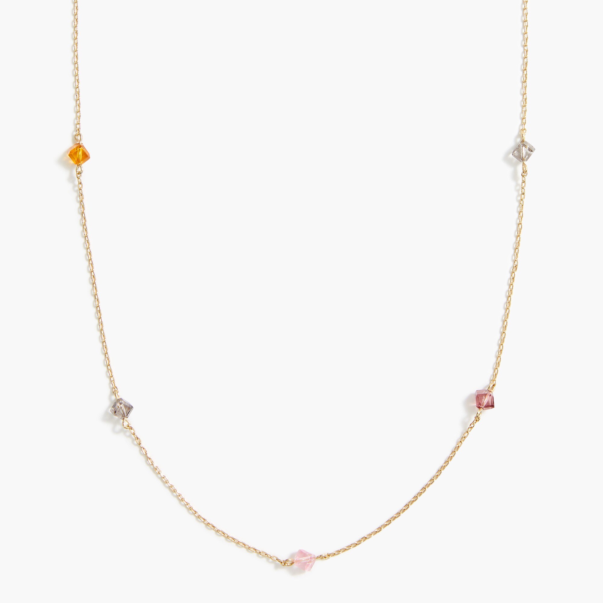 Jeweled illusion necklace