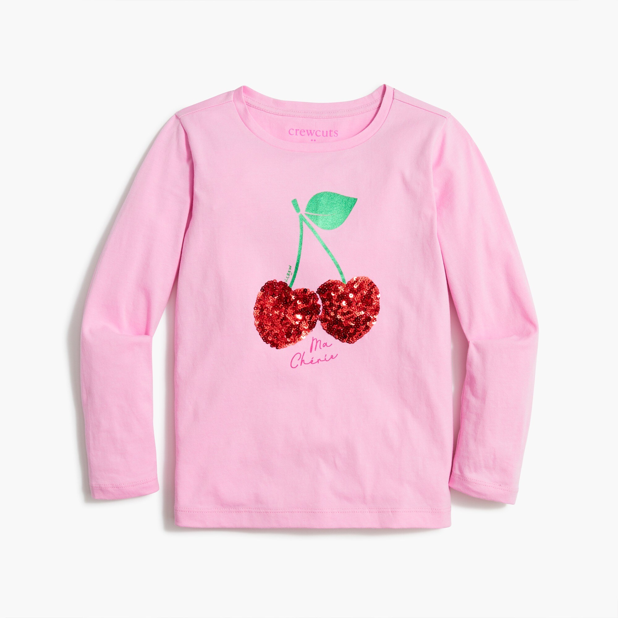 Girls' long-sleeve "ma cherie" graphic tee