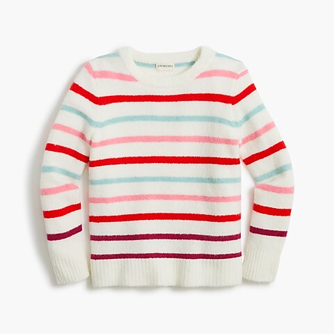 girls Girls&apos; multistripe sweater in extra-soft yarn