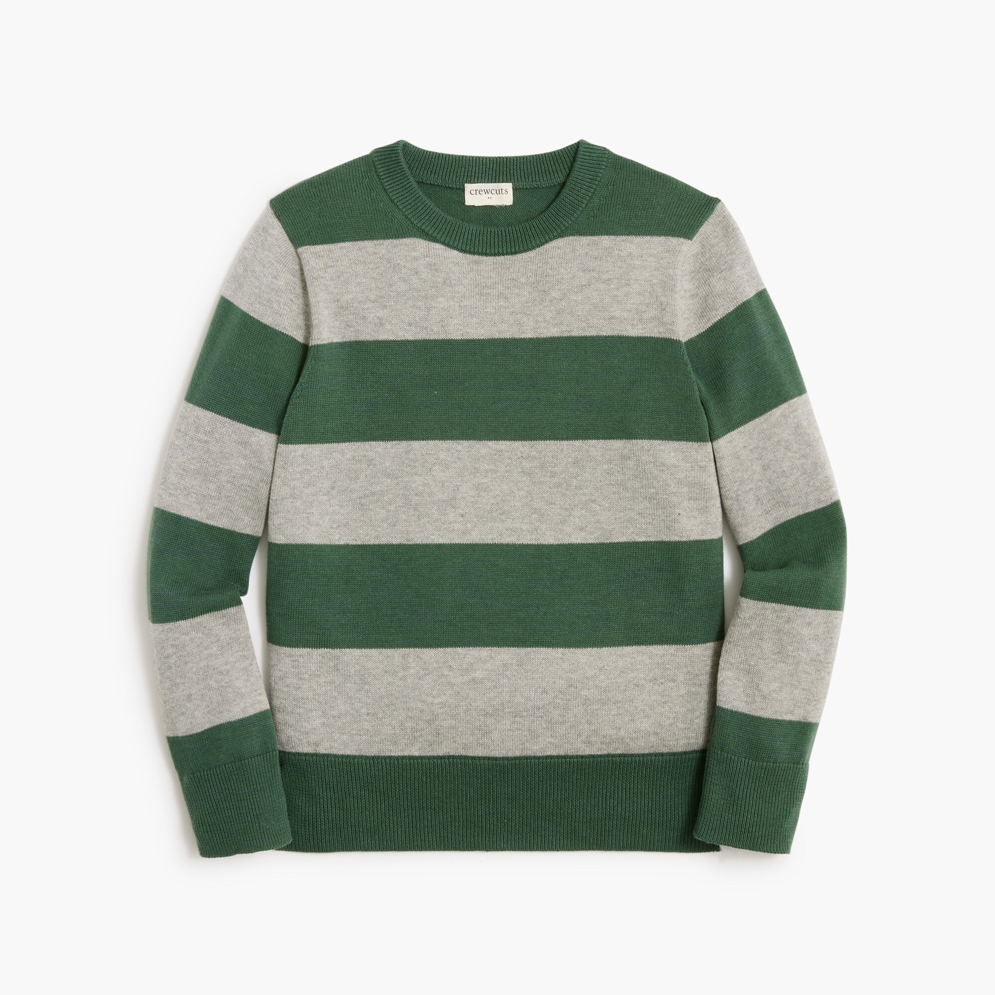 boys' rugby stripe cotton crewneck sweater for boys