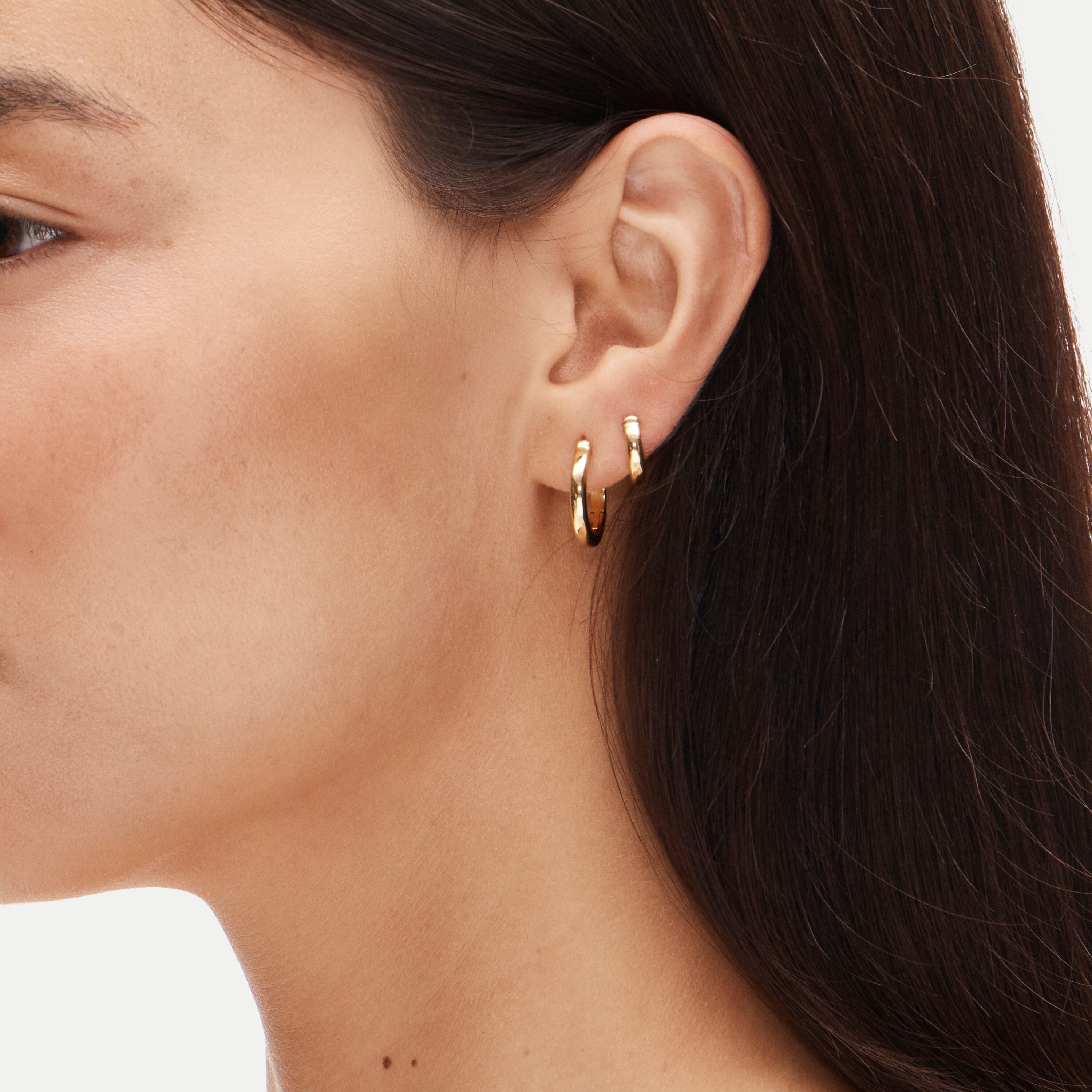Small hoop earrings set-of-three