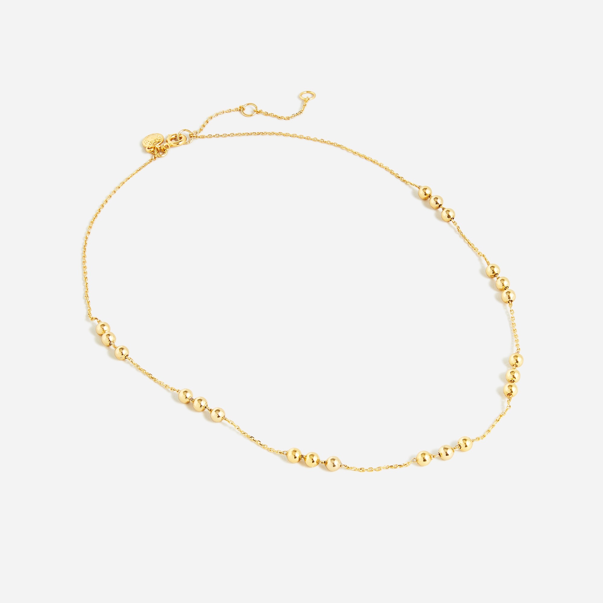 womens Gold-ball chain necklace